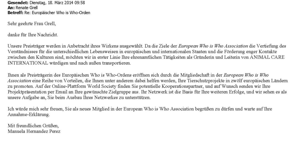 AW_ Europäischer Who is Who-Orden