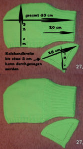 gruener Kapuzenschal 