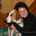 Bonnie mit Frauchen